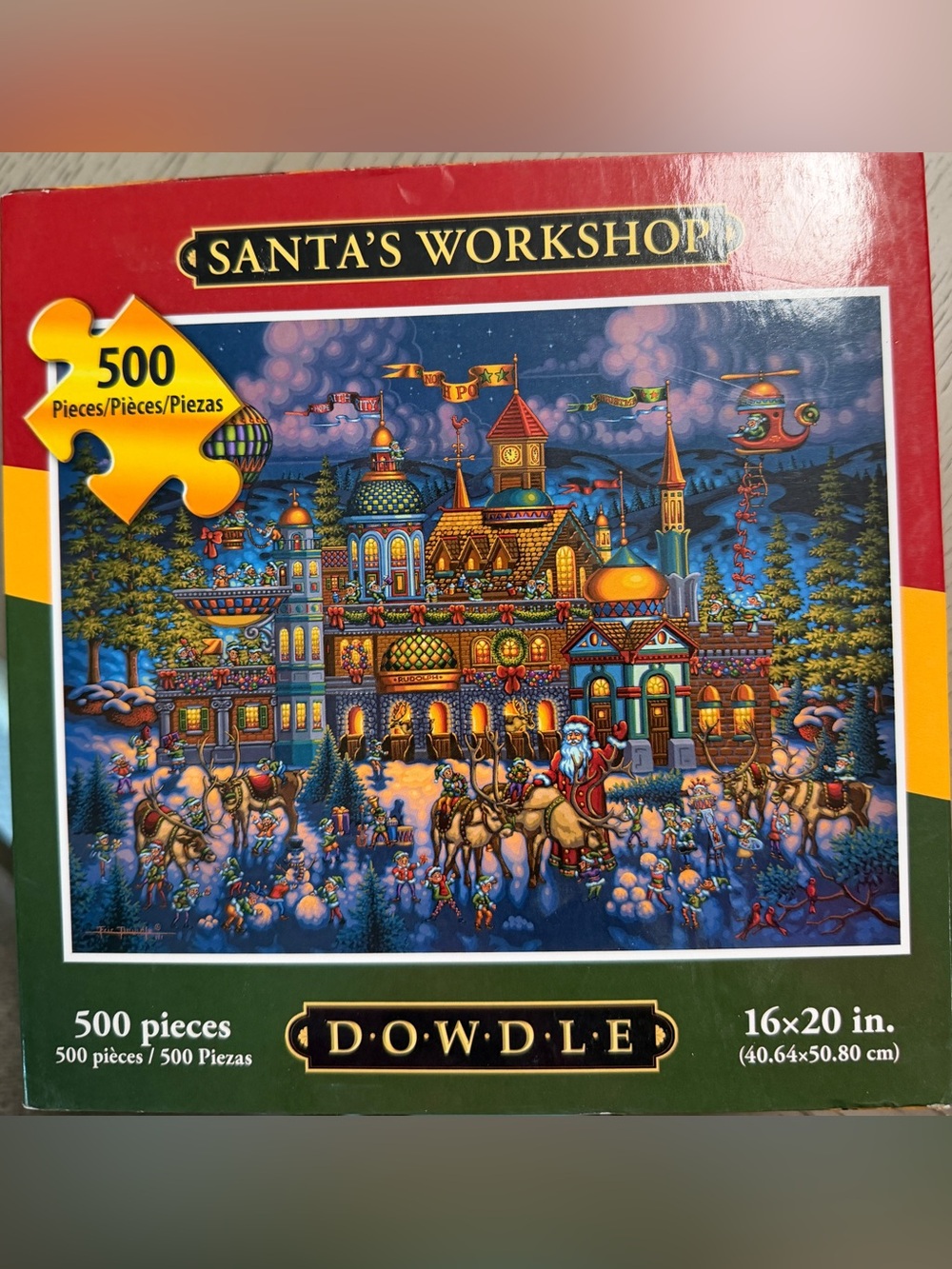 Dowdle Santa's Workshop 500-Piece Puzzle